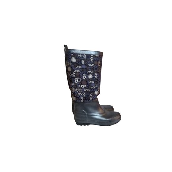 UGG Signature Logo Multi Color Soft Cozy Interior Tall Winter Snow Boots Size 6